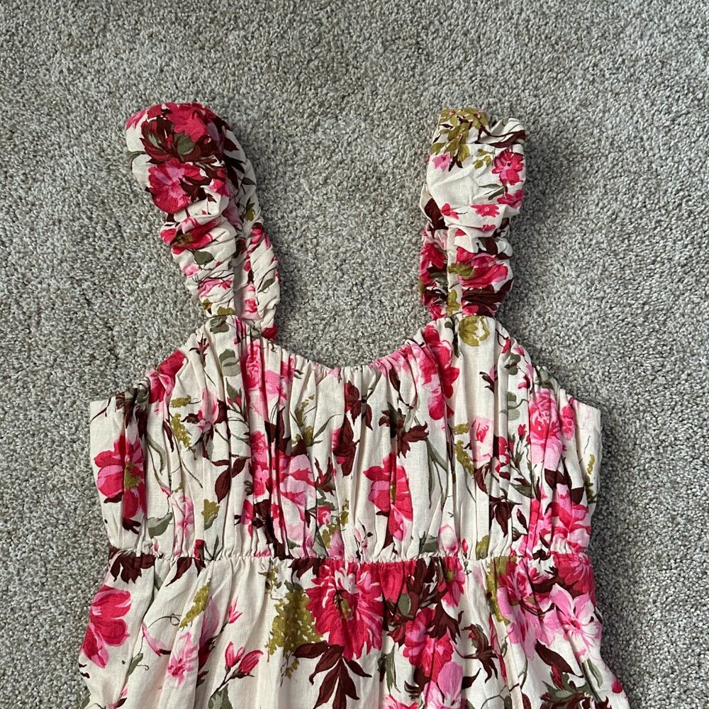 NEW abercrombie puff strap pink mini dress 🤍 xl - Picture 5 of 14